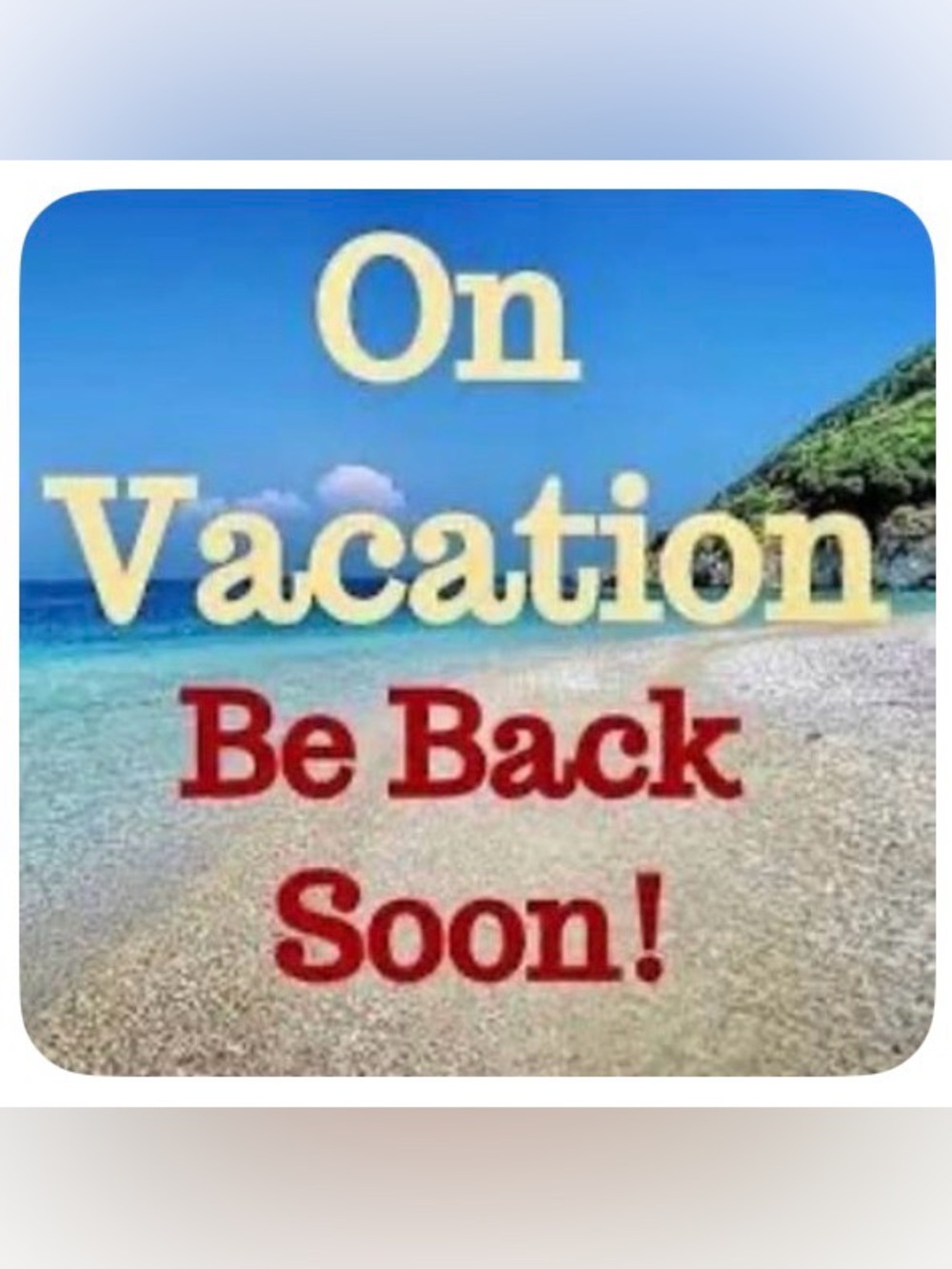 Be back in a week. 😀